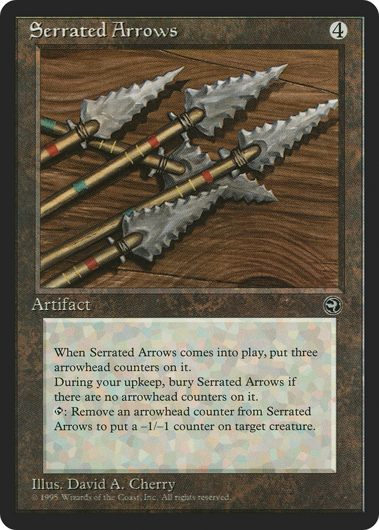 Serrated Arrows (HML-110) [Homelands] MTG Single Wizards of the Coast