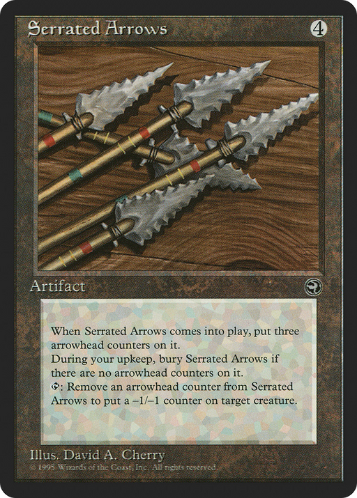 Serrated Arrows (HML-110) [Homelands] MTG Single Wizards of the Coast