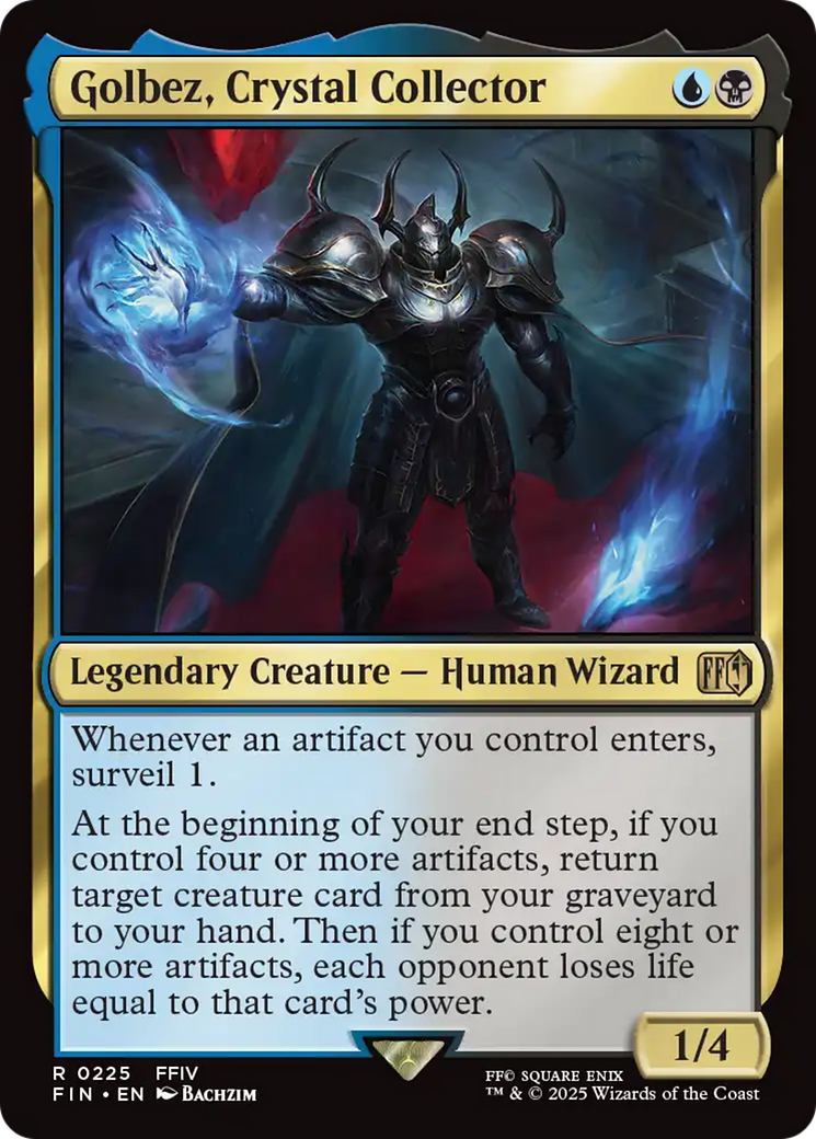 Golbez, Crystal Collector (FIN-225) [FINAL FANTASY] MTG Single Wizards of the Coast