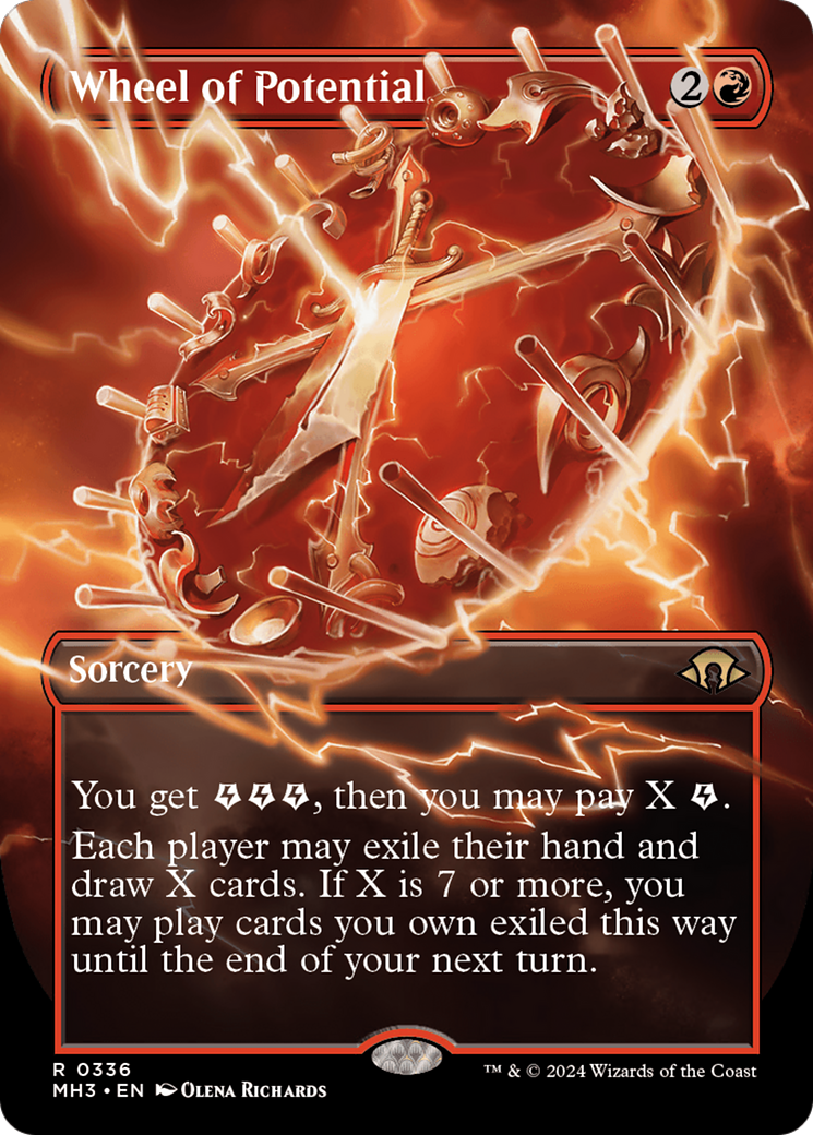Wheel of Potential (MH3-336) [Modern Horizons 3] (Borderless) MTG Single Modern Horizons 3