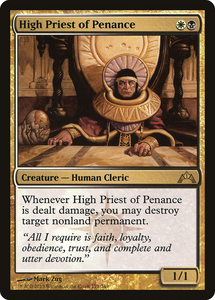 High Priest of Penance (GTC-171) [Gatecrash] Foil MTG Single Wizards of the Coast