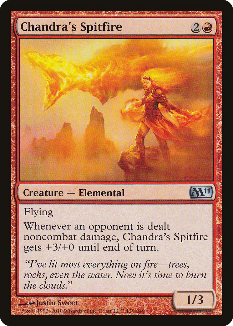 Chandra's Spitfire (M11-129) [Magic 2011] Foil MTG Single Wizards of the Coast