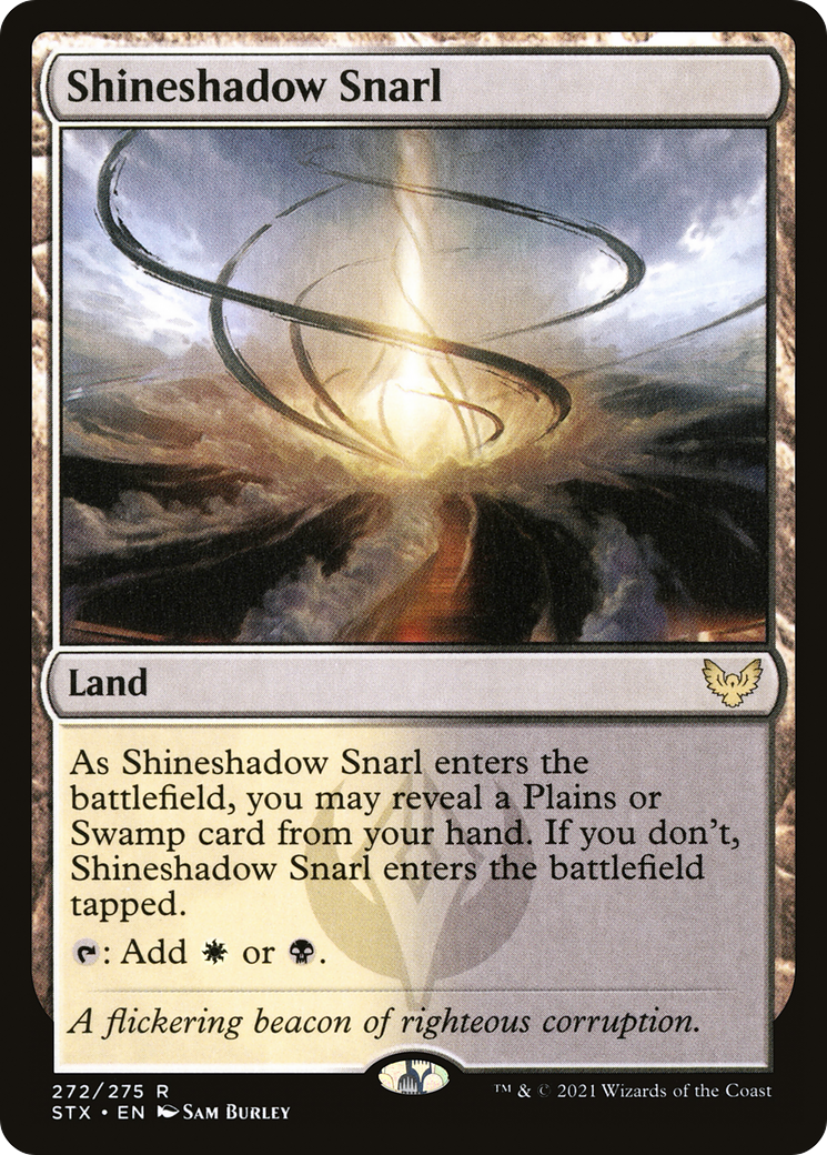 Shineshadow Snarl (STX-272) [Strixhaven: School of Mages] Foil MTG Single Wizards of the Coast