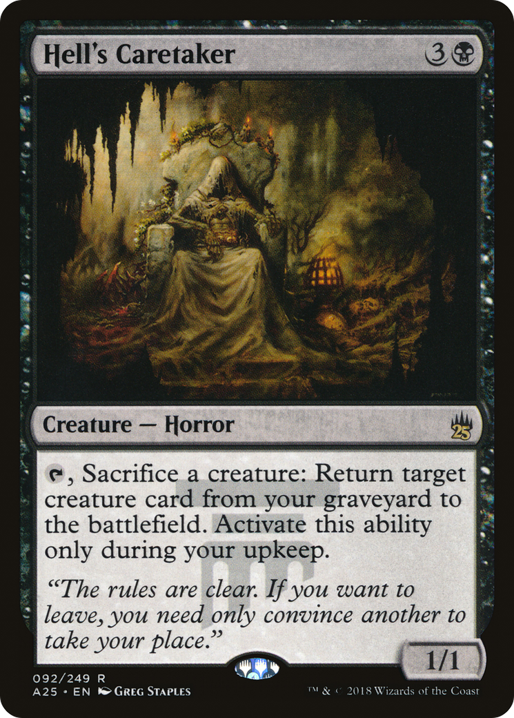 Hell's Caretaker (A25-092) [Masters 25] Foil MTG Single Wizards of the Coast