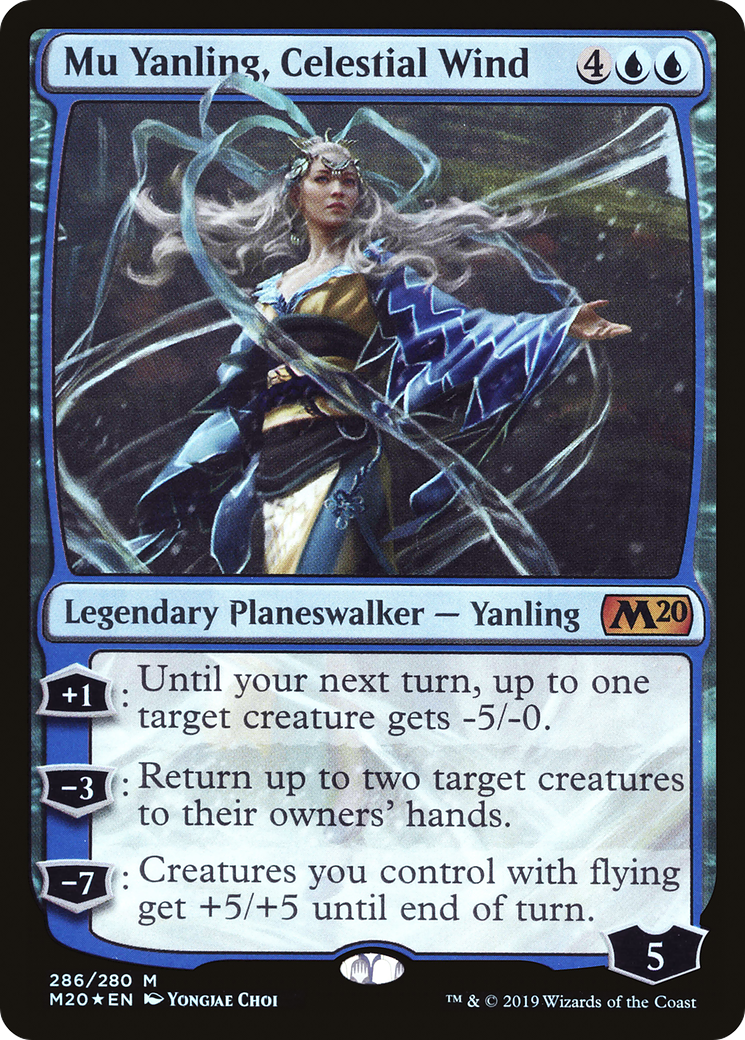 Mu Yanling, Celestial Wind (M20-286) [Core Set 2020] Foil MTG Single Wizards of the Coast