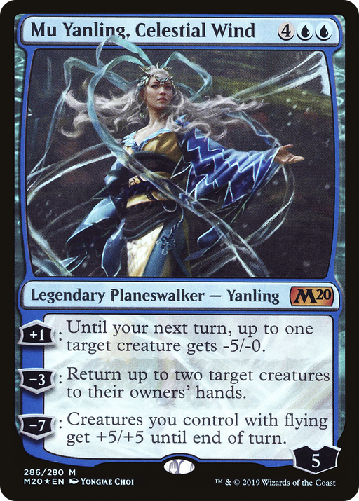 Mu Yanling, Celestial Wind (M20-286) [Core Set 2020] Foil MTG Single Wizards of the Coast