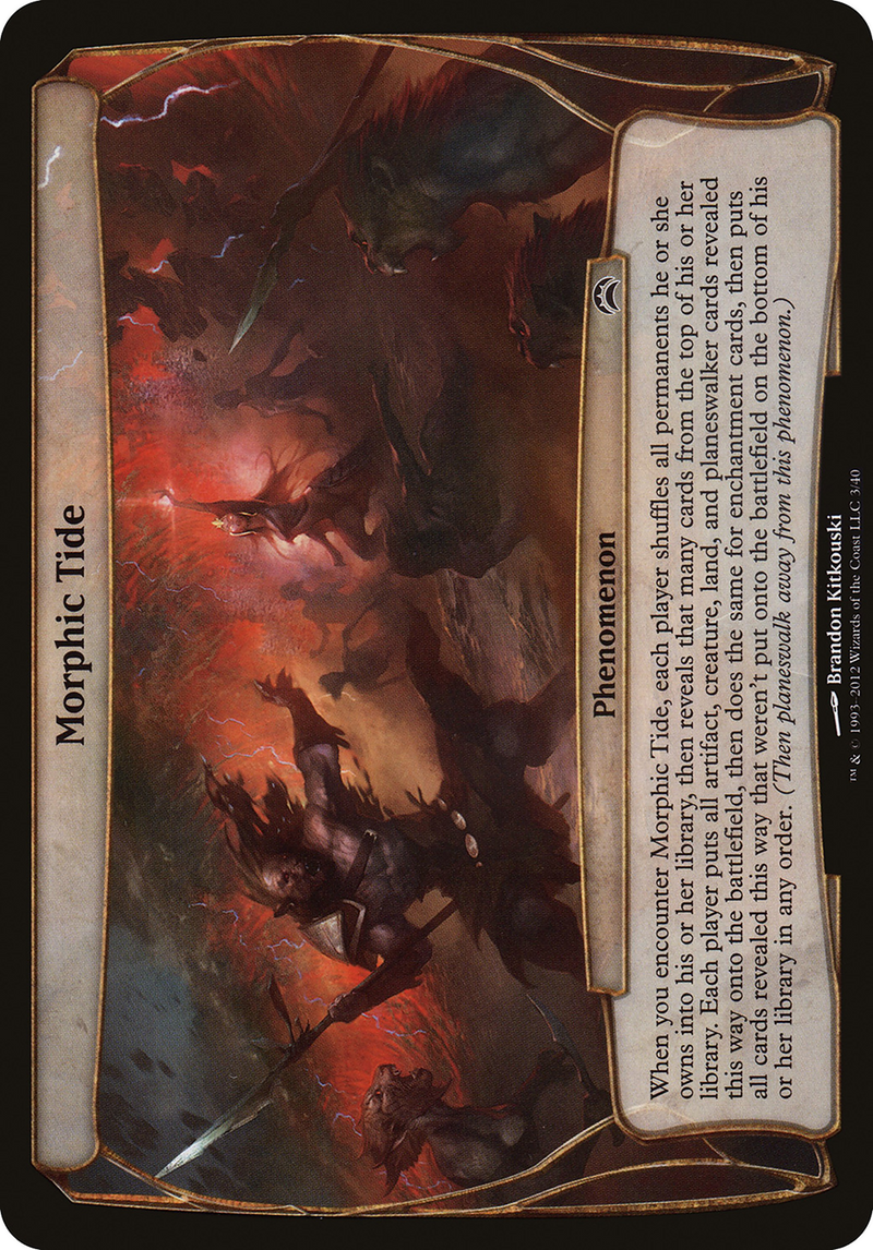 Morphic Tide (Planechase 2012) (OVER-003) [Oversized] Planechase 2012 Planes Foil MTG Single Wizards of the Coast