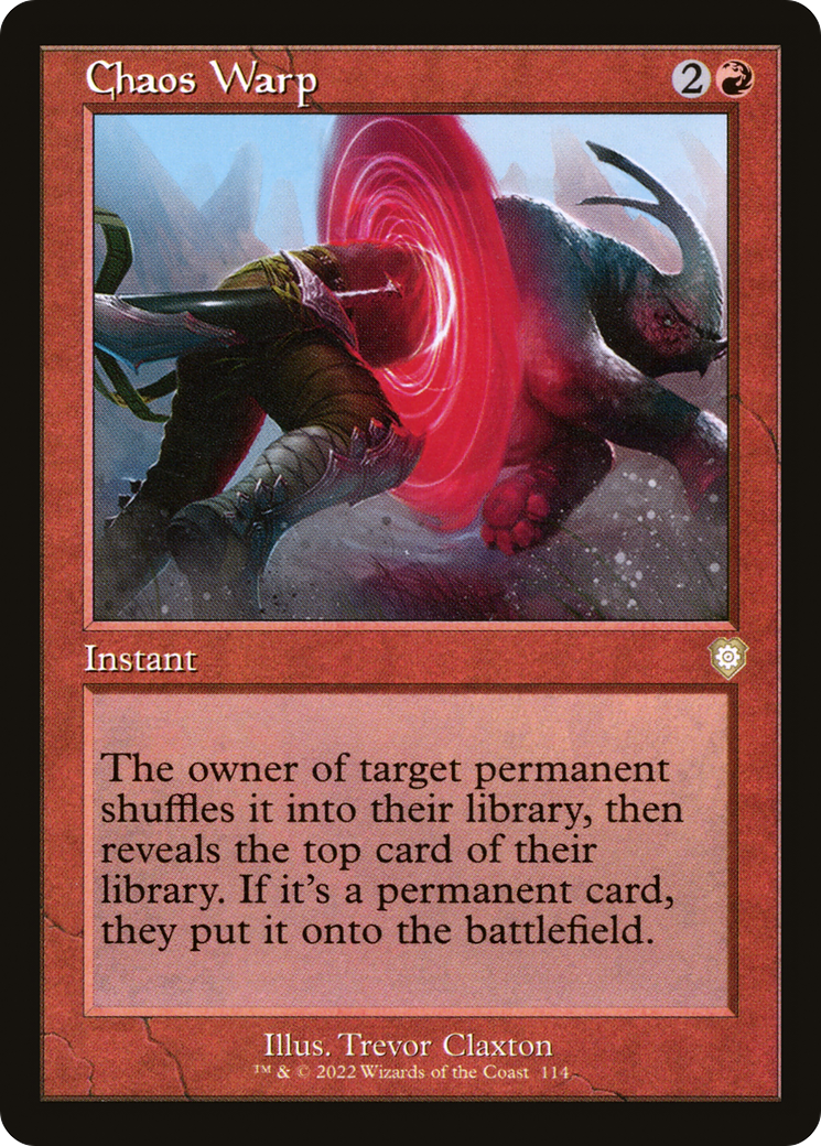 Chaos Warp (BRC-114) [The Brothers' War Commander] MTG Single Wizards of the Coast