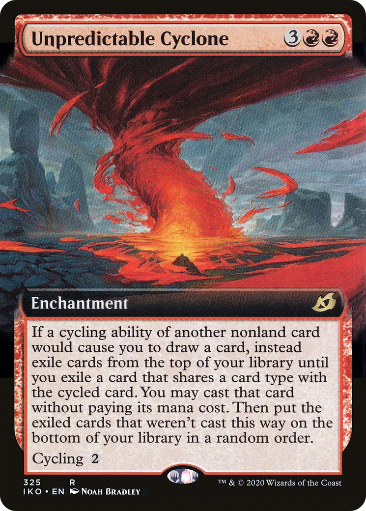 Unpredictable Cyclone (IKO-325) [Ikoria: Lair of Behemoths] (Extended Art) Foil MTG Single Wizards of the Coast