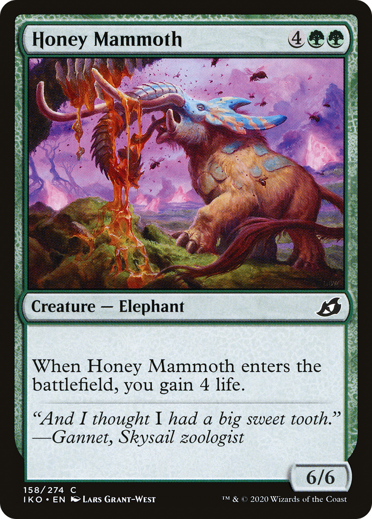 Honey Mammoth (IKO-158) [Ikoria: Lair of Behemoths] Foil MTG Single Wizards of the Coast