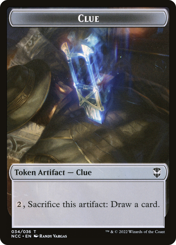 Clue (TNCC-034) [Tokens] New Capenna Commander Tokens Foil MTG Single Wizards of the Coast