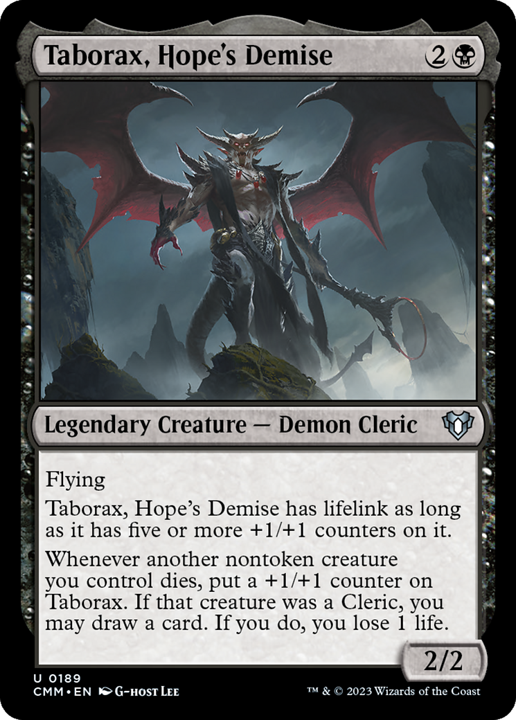 Taborax, Hope's Demise (CMM-189) [Commander Masters] Foil MTG Single Wizards of the Coast