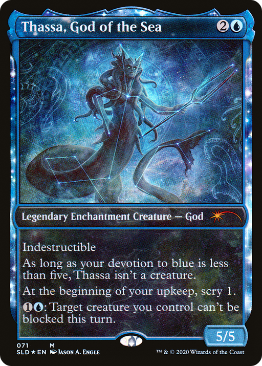 Thassa, God of the Sea (SLD-071) [Secret Lair Drop] (Showcase) Foil MTG Single Wizards of the Coast