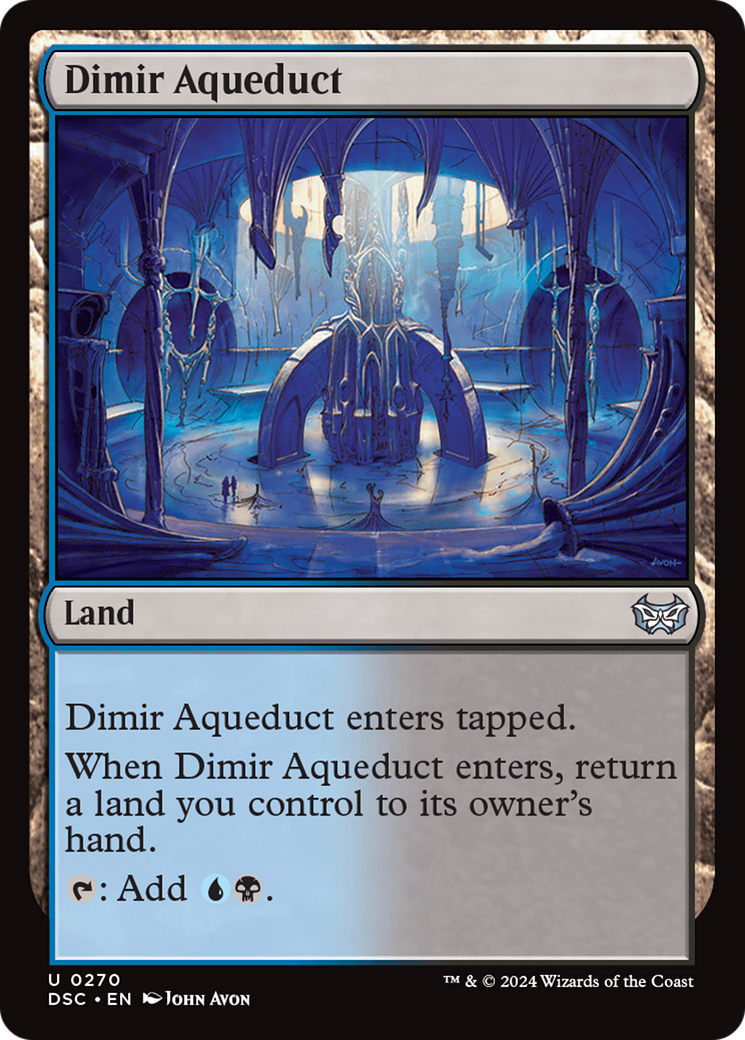 Dimir Aqueduct (DSC-270) [Duskmourn: House of Horror Commander] MTG Single Wizards of the Coast