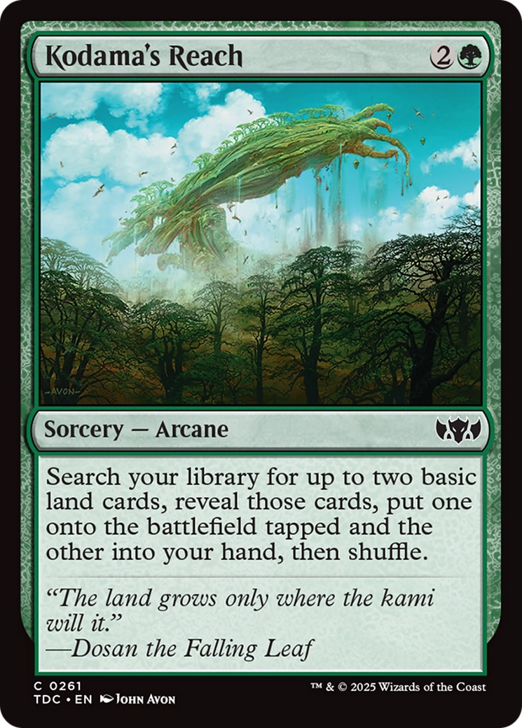 Kodama's Reach (TDC-261) [Commander: Tarkir: Dragonstorm] MTG Single Wizards of the Coast