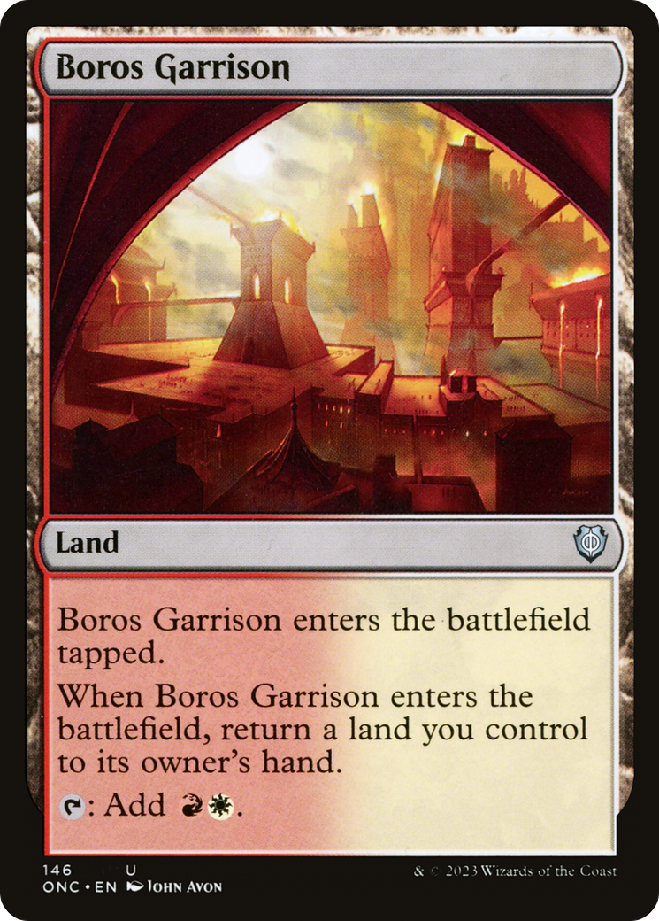 Boros Garrison (ONC-146) [Phyrexia: All Will Be One Commander] MTG Single Wizards of the Coast