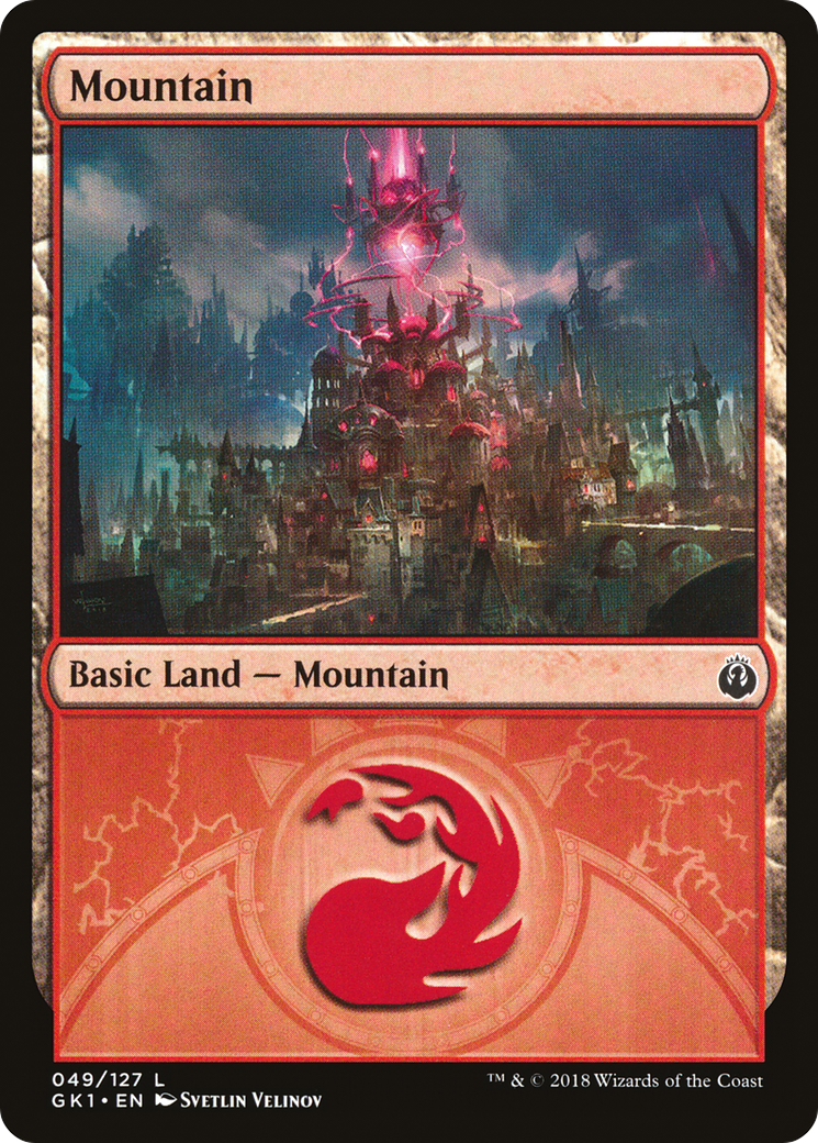 Mountain (GR1-049) [Misc] GRN Guild Kit MTG Single Wizards of the Coast