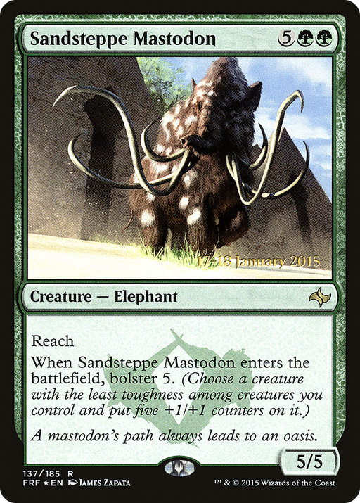 Sandsteppe Mastodon (PRE-137S) [Fate Reforged Promos] Foil MTG Single Wizards of the Coast