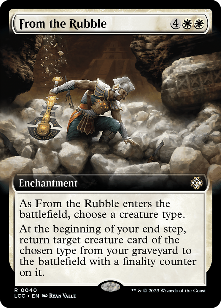 From the Rubble (LCC-040) [The Lost Caverns of Ixalan Commander] (Extended Art) MTG Single Wizards of the Coast