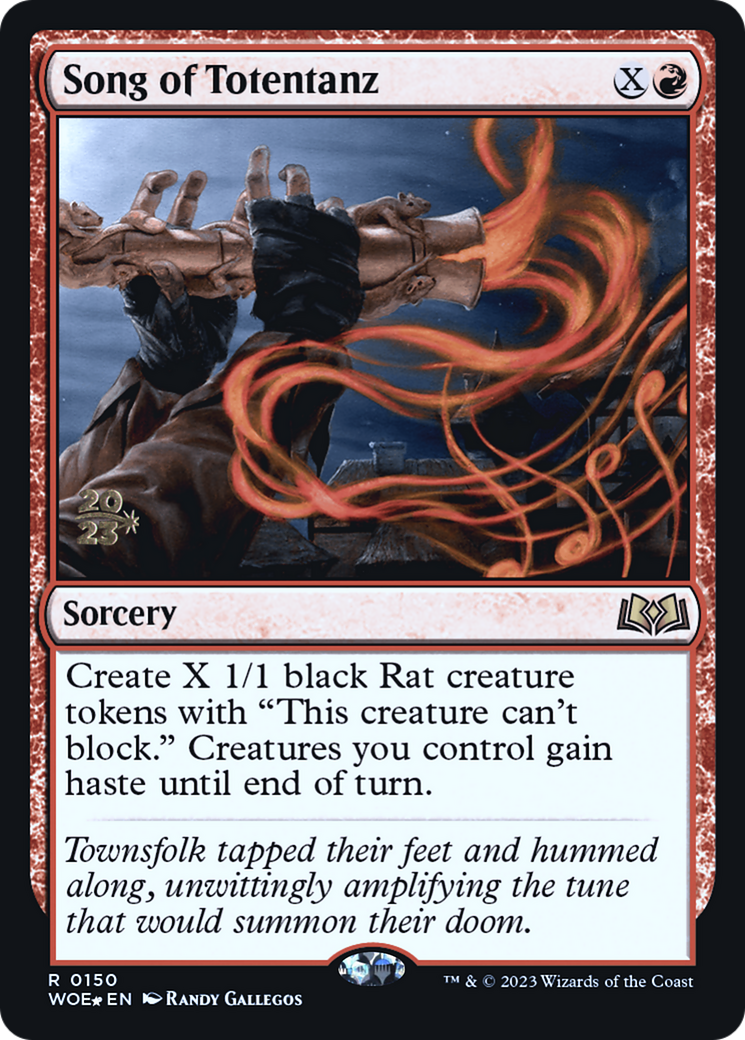 Song of Totentanz (PRE-150) [Wilds of Eldraine Promos] Foil MTG Single Wizards of the Coast