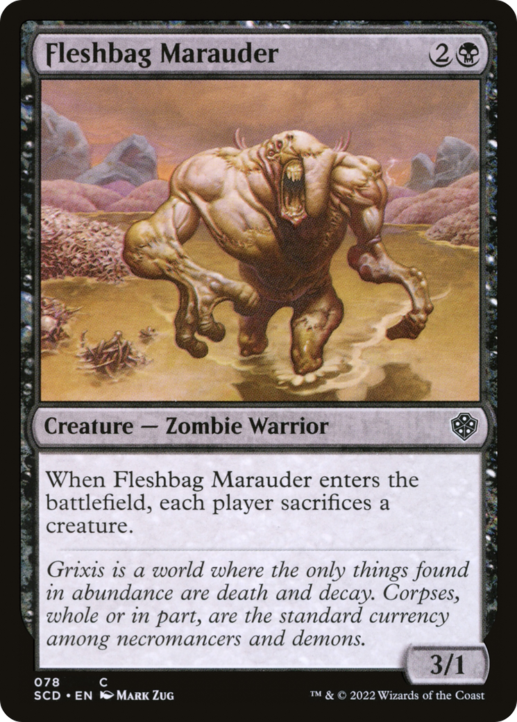 Fleshbag Marauder (SCD-078) [Starter Commander Decks] MTG Single Wizards of the Coast