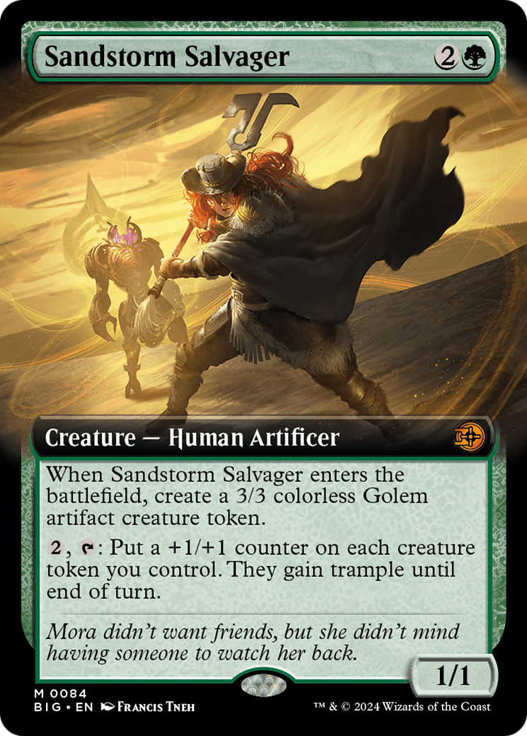 Sandstorm Salvager (BIG-084) [The Big Score] (Extended Art) Foil MTG Single Wizards of the Coast