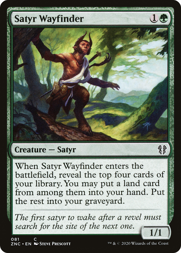Satyr Wayfinder (ZNC-081) [Zendikar Rising Commander] MTG Single Wizards of the Coast