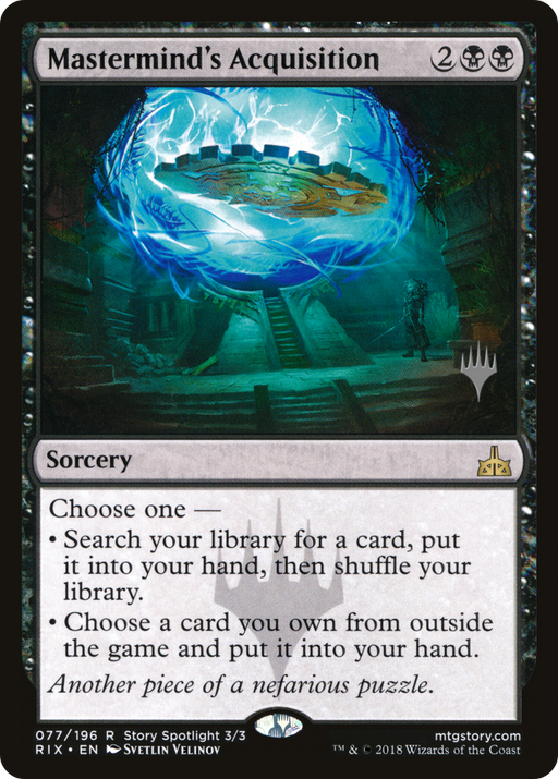Mastermind's Acquisition (PPM20-077) [Rivals of Ixalan Promos] Foil MTG Single Wizards of the Coast