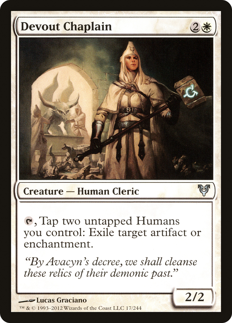 Devout Chaplain (AVR-017) [Avacyn Restored] MTG Single Wizards of the Coast