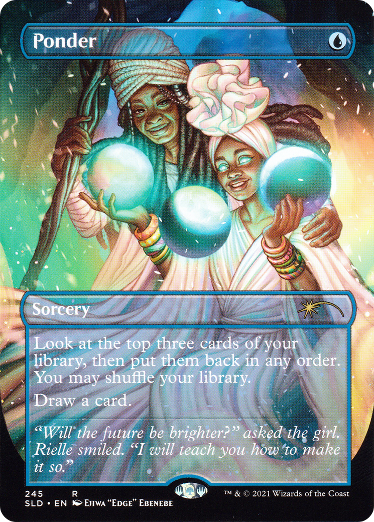 Ponder (SLD-245) [Secret Lair] Drop (Borderless) MTG Single Wizards of the Coast