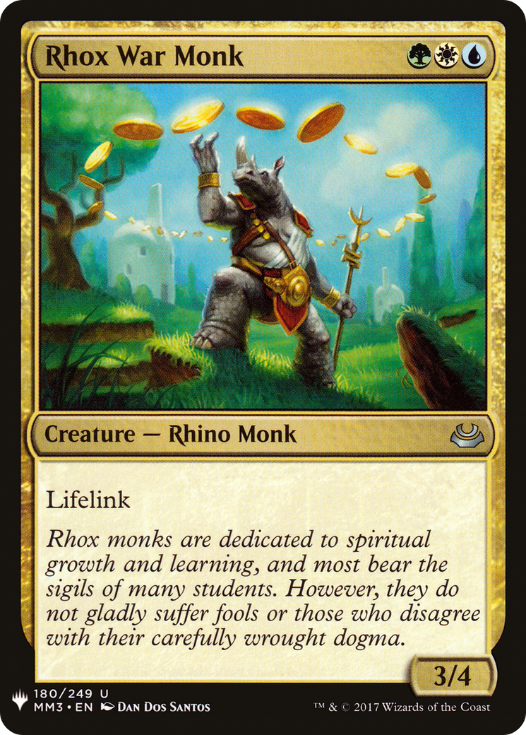 Rhox War Monk (LIST-MM3-180) [Mystery Booster] The List MTG Single Wizards of the Coast