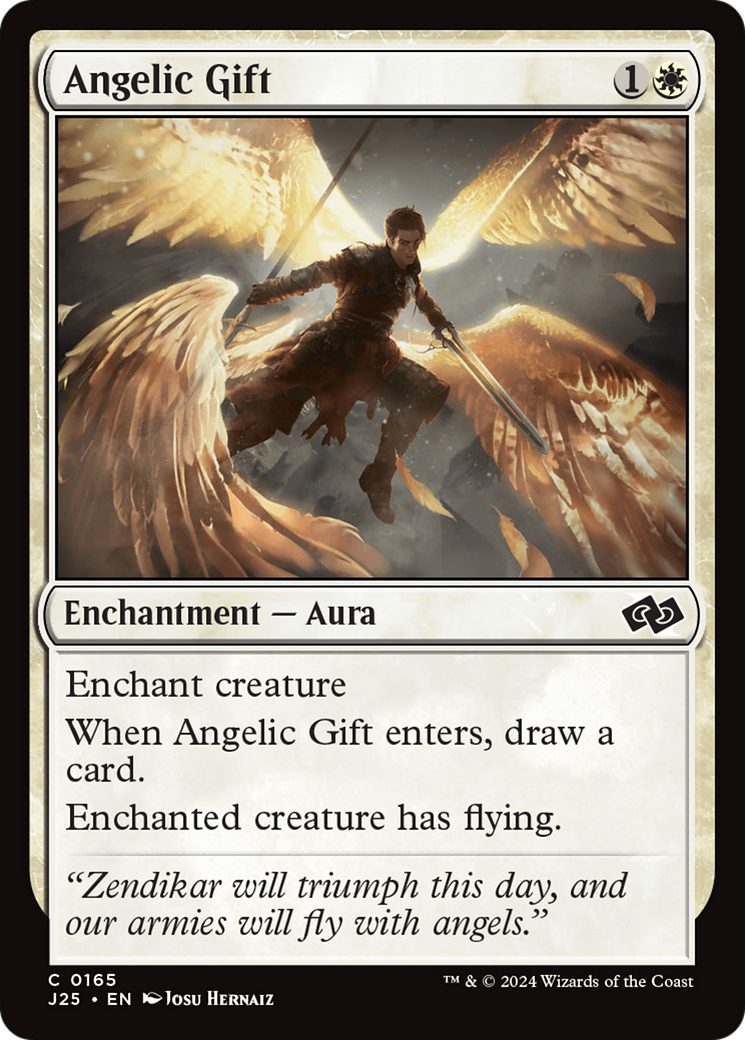 Angelic Gift (J25-165) [Foundations Jumpstart] MTG Single Wizards of the Coast