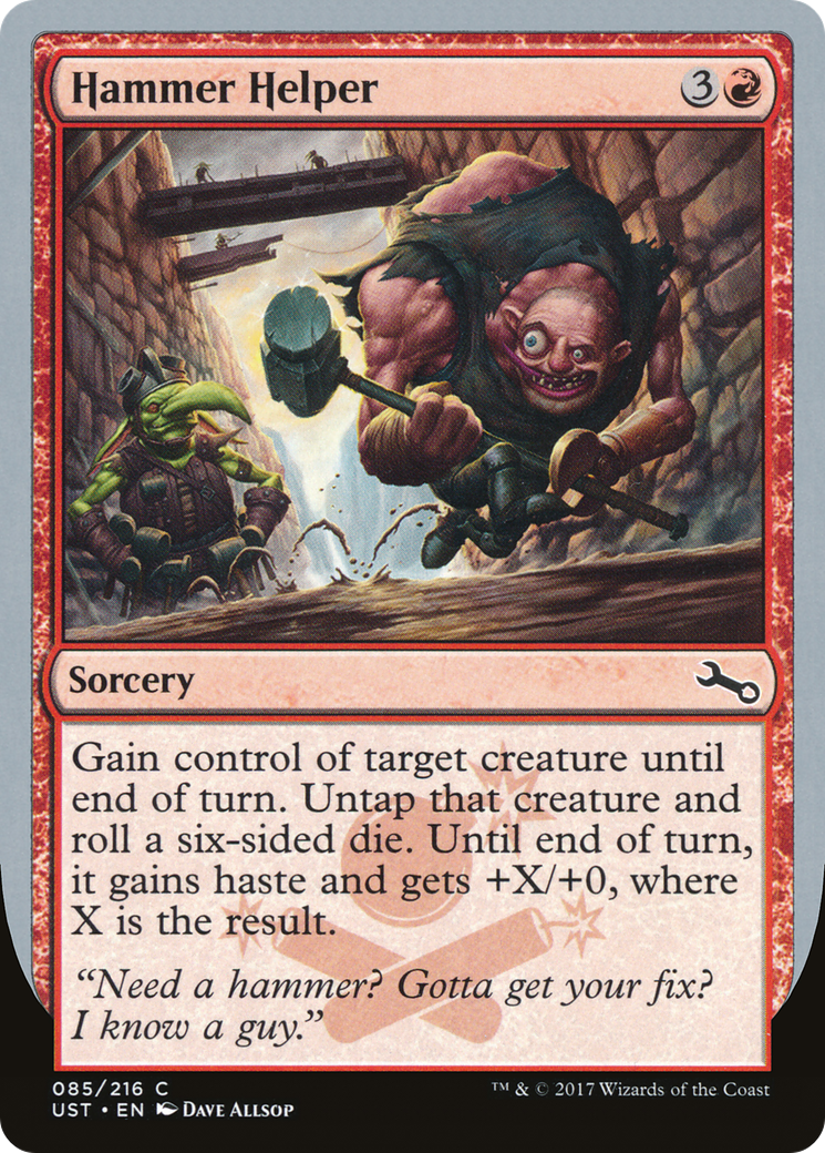 Hammer Helper (UST-085) [Unstable] Foil MTG Single Wizards of the Coast