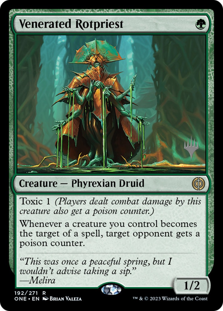 Venerated Rotpriest (PPONE-192) [Phyrexia: All Will Be One Promos] Foil MTG Single Wizards of the Coast