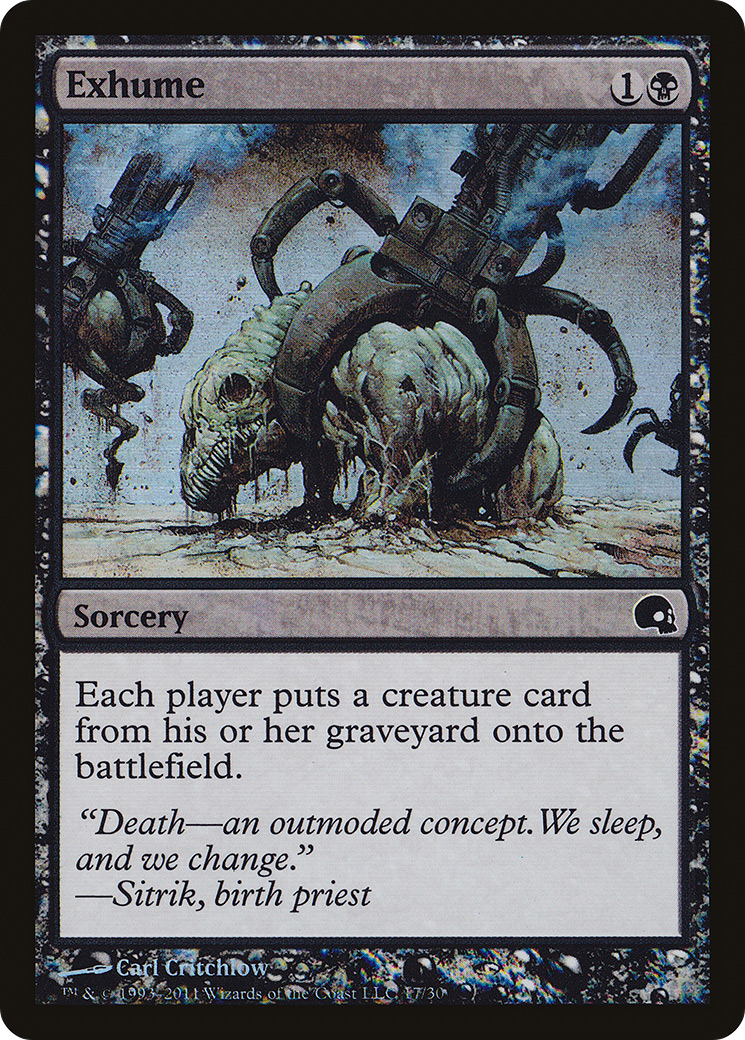 Exhume (GRV-017) [Misc] Premium Deck Series: Graveborn Foil MTG Single Wizards of the Coast