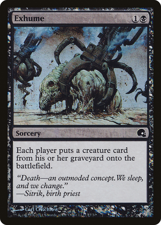 Exhume (GRV-017) [Misc] Premium Deck Series: Graveborn Foil MTG Single Wizards of the Coast