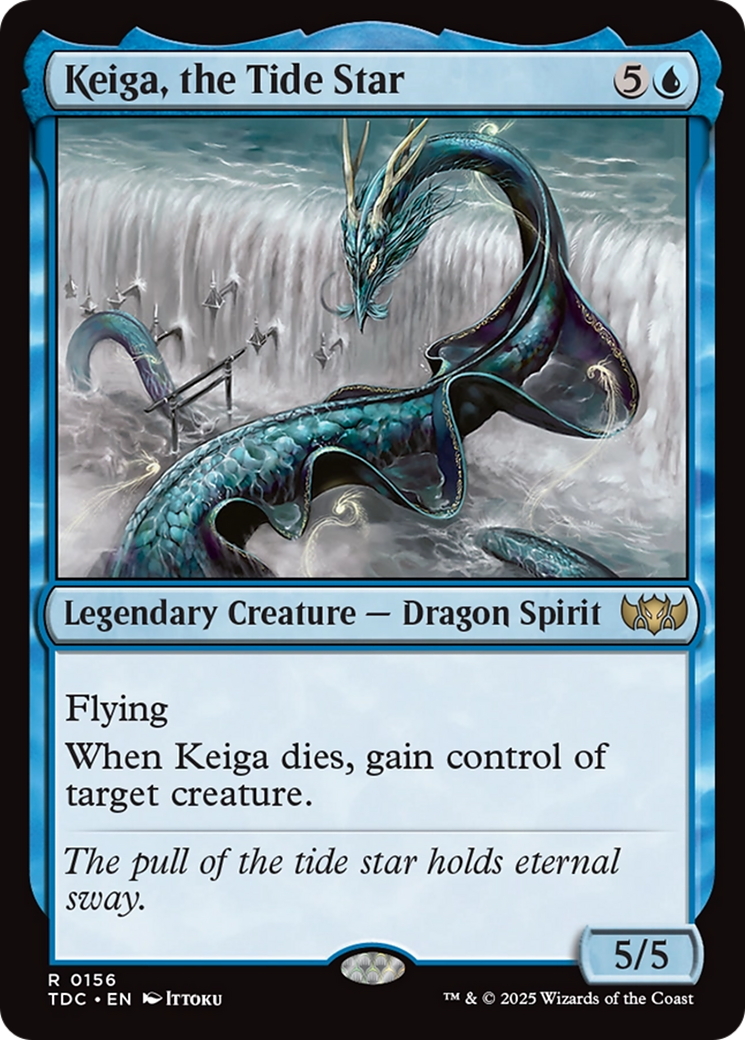 Keiga, the Tide Star (TDC-156) [Commander: Tarkir: Dragonstorm] MTG Single Wizards of the Coast