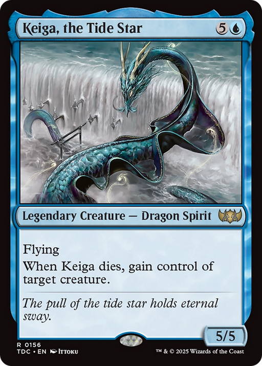 Keiga, the Tide Star (TDC-156) [Commander: Tarkir: Dragonstorm] MTG Single Wizards of the Coast