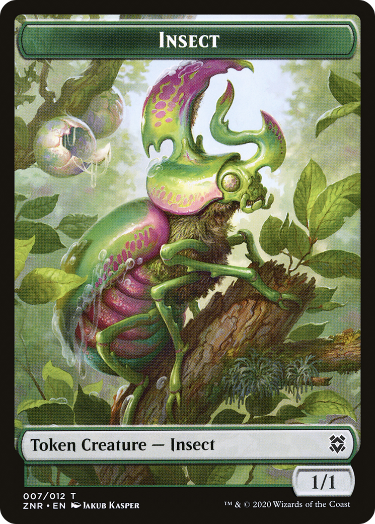 Insect (TZNR-007) [Tokens] Zendikar Rising Tokens Foil MTG Single Wizards of the Coast