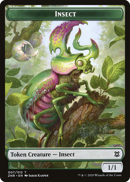 Insect (TZNR-007) [Tokens] Zendikar Rising Tokens Foil MTG Single Wizards of the Coast