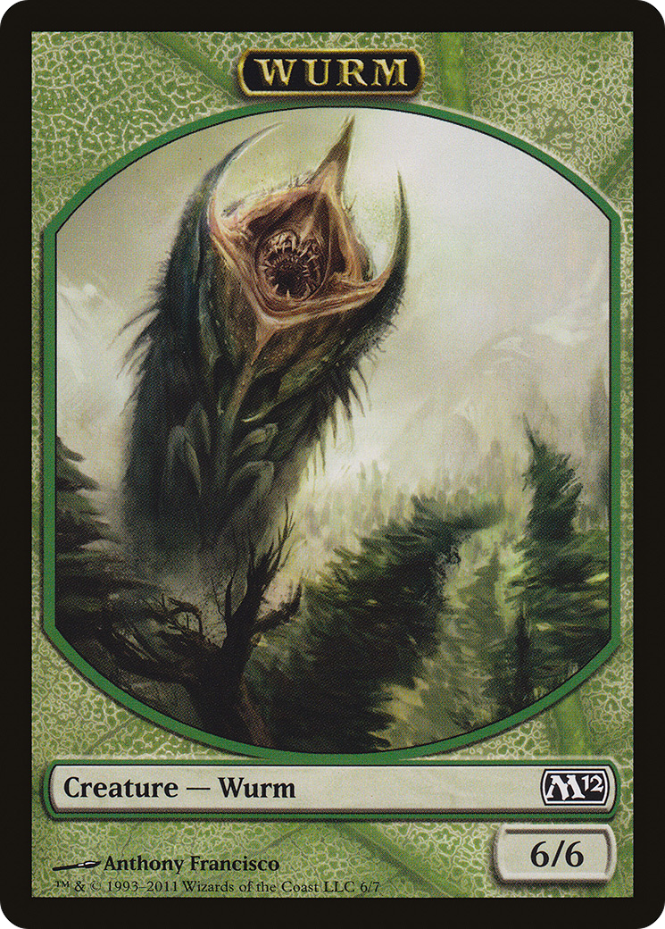 Wurm Token (M12-006) [Tokens] Magic 2012 Tokens MTG Single Wizards of the Coast