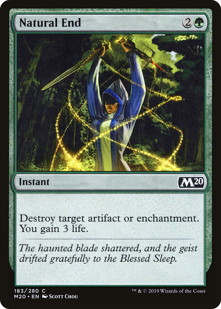 Natural End (M20-183) [Core Set 2020] Foil MTG Single Wizards of the Coast
