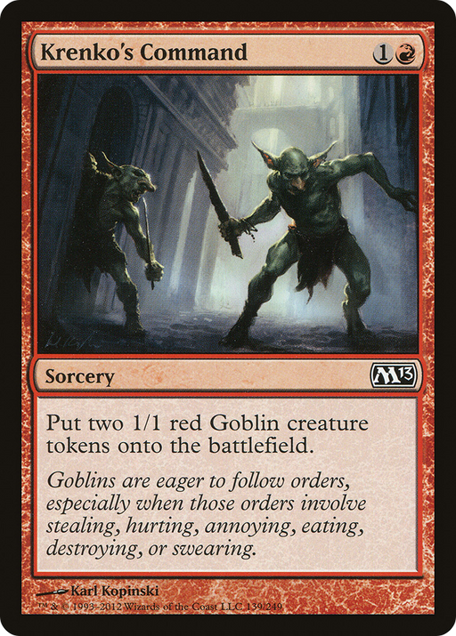 Krenko's Command (M13-139) [Magic 2013] Foil MTG Single Wizards of the Coast