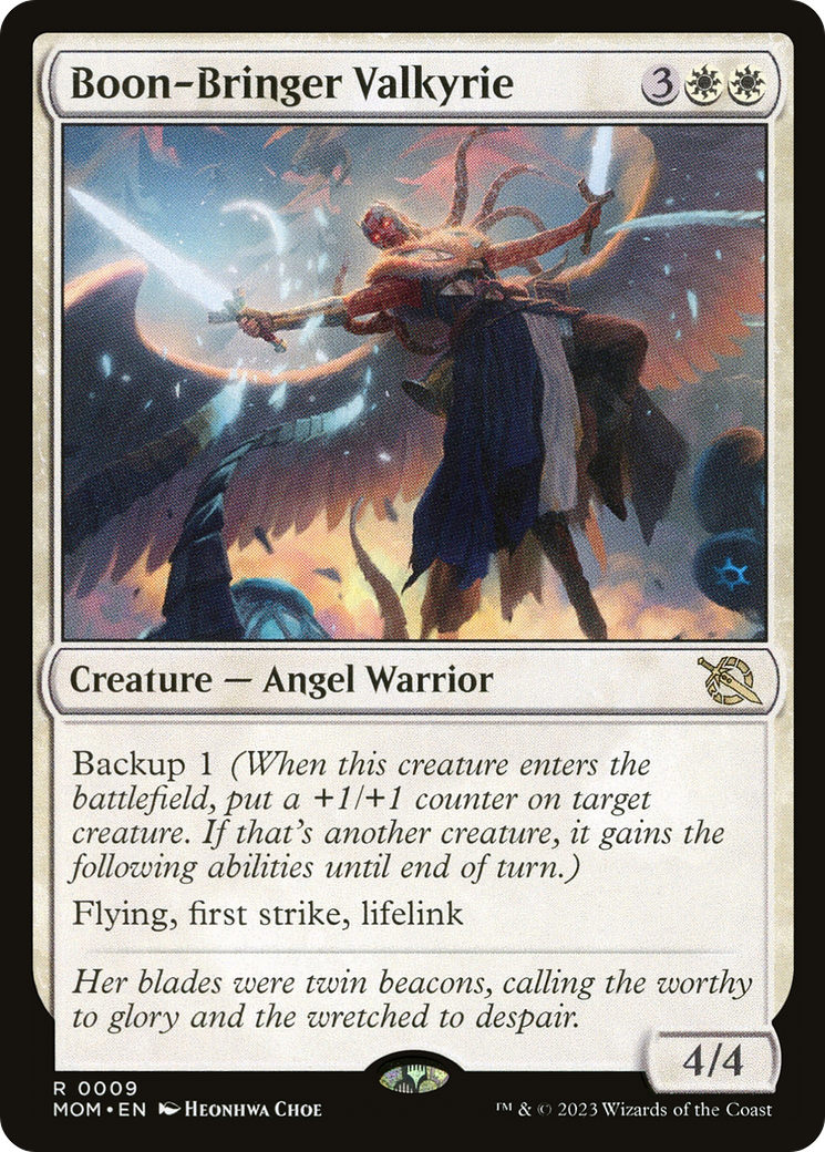 Boon-Bringer Valkyrie (MOM-009) [March of the Machine] MTG Single Wizards of the Coast