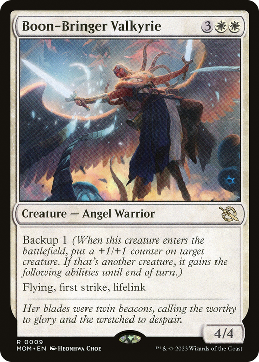 Boon-Bringer Valkyrie (MOM-009) [March of the Machine] MTG Single Wizards of the Coast