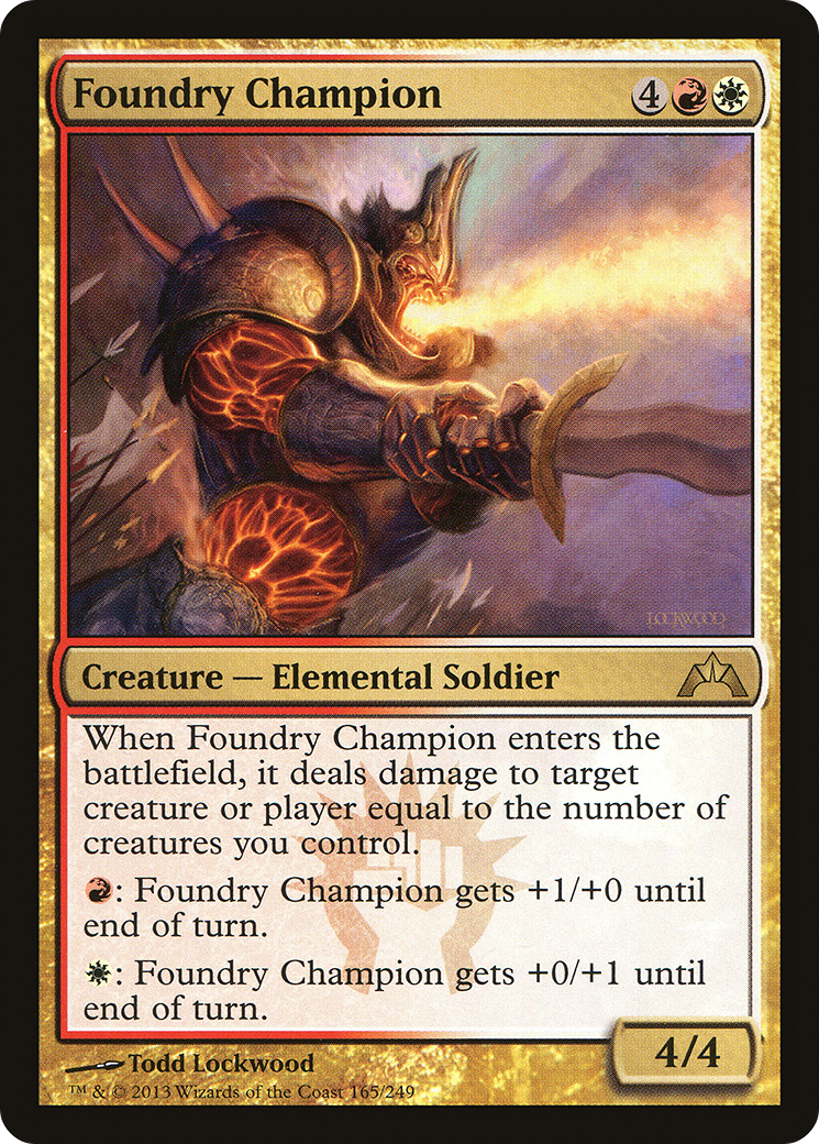 Foundry Champion (GTC-165) [Gatecrash] Foil MTG Single Wizards of the Coast