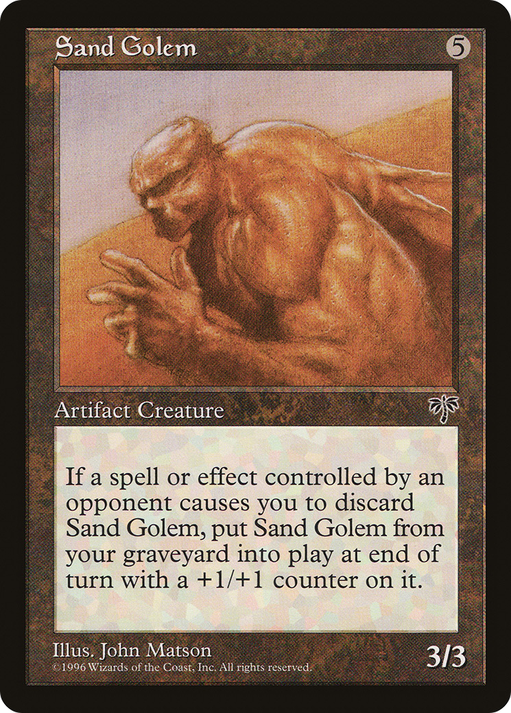 Sand Golem (MIR-318) [Mirage] MTG Single Wizards of the Coast
