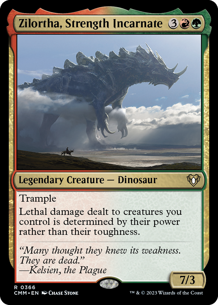 Zilortha, Strength Incarnate (CMM-366) [Commander Masters] Foil MTG Single Wizards of the Coast