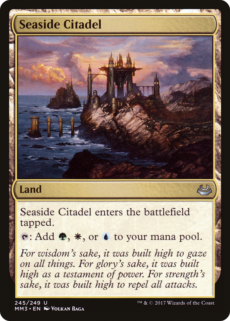 Seaside Citadel (MM3-245) [Modern Masters 2017] Foil MTG Single Modern Masters 2017
