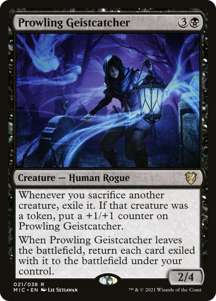 Prowling Geistcatcher (MIC-021) [Midnight Hunt Commander] MTG Single Wizards of the Coast